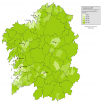 Mapa de Hablantes del idioma gallego