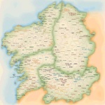 Mapa satelital de Asturias