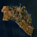 Mapa satelital de Isla Menorca