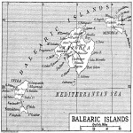 Mapa de Las Islas Baleares 1906