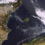 Mapa satelital de las Islas Baleares