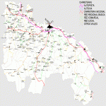 Mapa de Carreteras Federales y Estatales del Edo. de Espírito Santo, Brasil