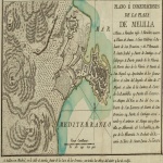 Mapa de Plano é inmediaciones de la Plaza de Medilla 1793
