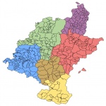 Mapa satelital con carreteras de la comarca de Tarragonès