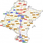 Mapa de carreteras de Navarra 2009