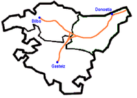 Comarcas de Vizcaya prescindiendo de los límites provinciales 2005