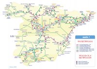 Mapa ferroviario de España