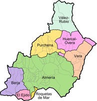 Municipios y partidos judiciales de la Provincia de Almería 2008
