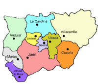 Partidos judiciales de la Provincia de Jaén 2007