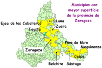Municipios de la provincia de Zaragoza 2007