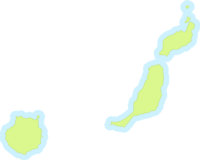 Mapa mudo de la Provincia de Las Palmas