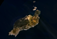 Imagen, foto satelite de la Isla Lanzarote