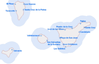 Mapa de la Provincia de Santa Cruz de Tenerife