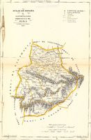 Mapa de la Provincia de Ávila 1849