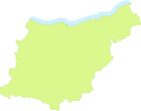 Mapa mudo de Guipúzcoa