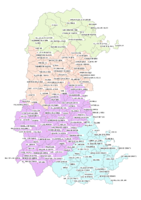 Municipios con ayuntamiento de la Provincia de Palencia 2007