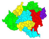 Mapa comarcal de la Provincia de Valladolid 2010