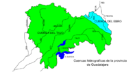 Cuencas hidrográficas de la Provincia de Guadalajara 2008