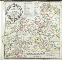 Mapa de la provincia de Toledo 1768