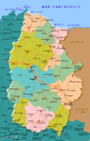 Mapa de carreteras de la Provincia de Lugo