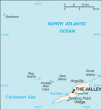 Mapa Político Pequeña Escala de Anguila