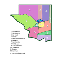 Mapa político de Jalapa