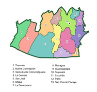Mapa Provincia Tucumán, Argentina