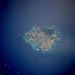 Imagen, Foto Satelite de las Islas Antigua y Leeward (Antigua y Barbuda)