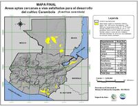 Áreas aptas para el cultivo de Carambola en Guatemala