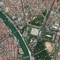 Imagen satélite del centro de Sevilla 2010