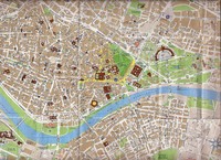 Mapa de la ciudad de Sevilla