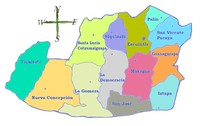 Mapa político de Escuintla