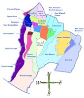 Mapa político de Suchitepéquez