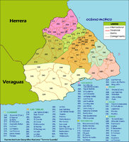 Mapa político de Los Santos