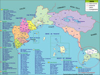 Mapa político de la provincia de Panamá
