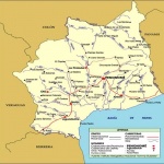 Mapa de carreteras de Coclé