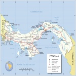 Mapa político de Panamá