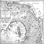Mapa del istmo de Darién y de la bahía de Panamá