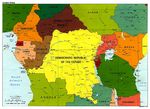 Mapa Politico de África Central 1997