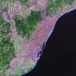 Vista satelital de las Islas Columbretes 2006