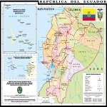 Mapa político del Ecuador 1999