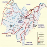 Mapa de carreteras de Azuay