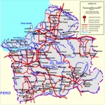 Mapa de carreteras de El Oro