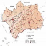 Carreteras y red ferroviaria de Andalucía 2002