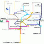 Futuro plano de la red de MetroValencia 2008
