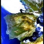 Imagen satelital de España 2002