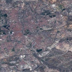 Imagen satelital de Madrid 2005