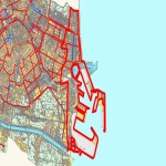 Mapa del distrito de Poblats Marítims