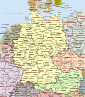 Mapa Político General de la República de Alemania