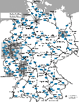 Mapa General de las principales carreteras de Alemania